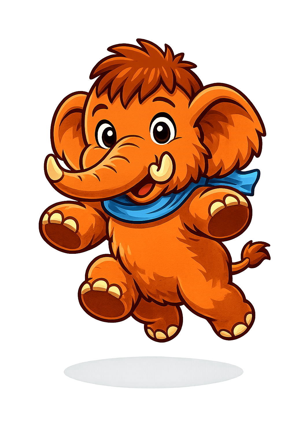 Прыжки с мамонтёнком